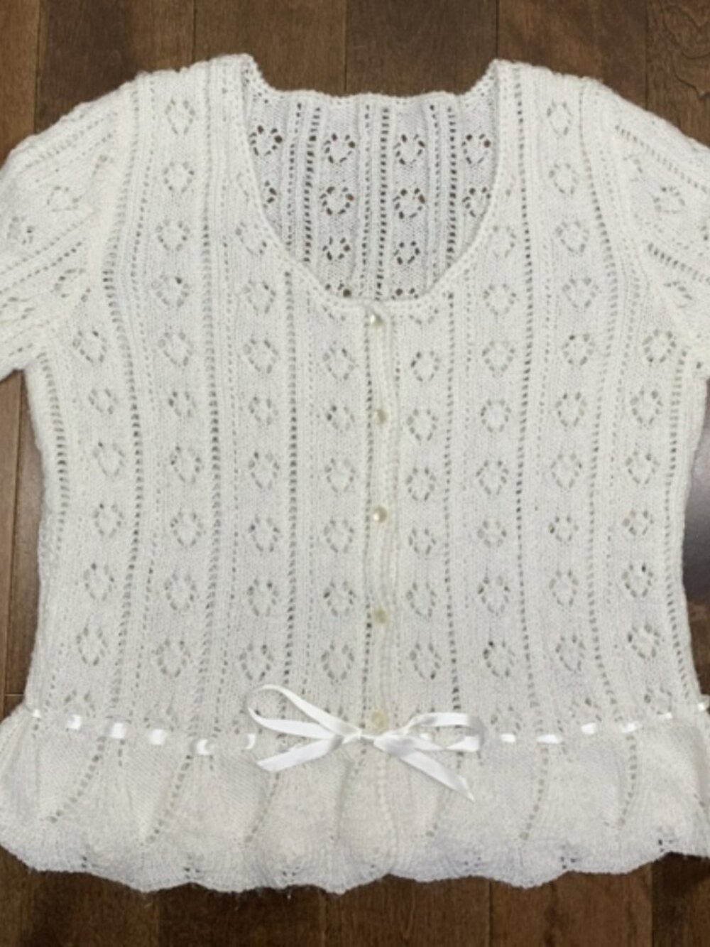 Unique! Handmade Crochet Bolero Vest Size Small